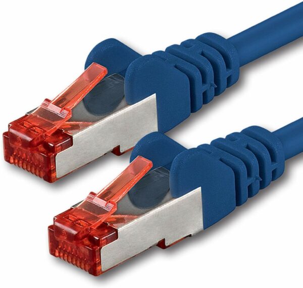 Câble RJ45 catégorie 6 S/FTP 2m imprimante (Bleu)