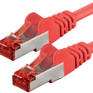 Câble RJ45 catégorie 6 S/FTP 2m Modem Routeur Wifi (Rouge)