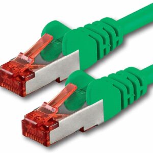 Câble RJ45 catégorie 6 S/FTP 2m télévision (Vert)