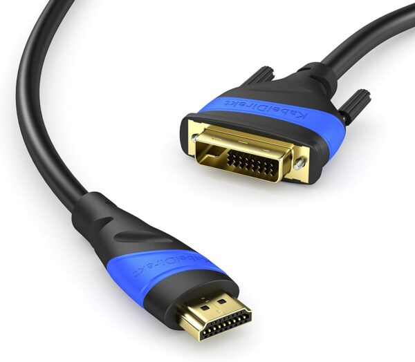 Câble DVI-D Single Link mâle / HDMI mâle (3 mètres) plaqué or