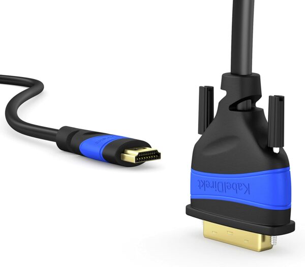 Câble DVI-D Single Link mâle / HDMI mâle (3 mètres) plaqué or