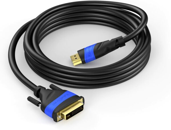 Câble DVI-D Single Link mâle / HDMI mâle (3 mètres) plaqué or